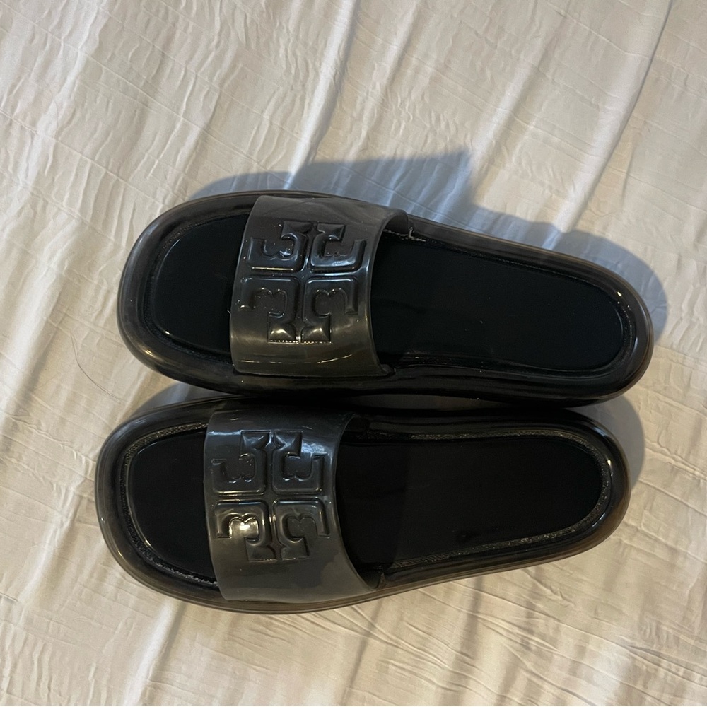Black Tory Burch Slide Sandals